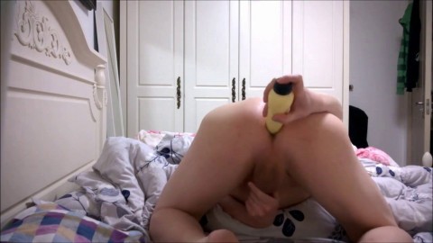 Twink Plays with Dildo and Cums All Over