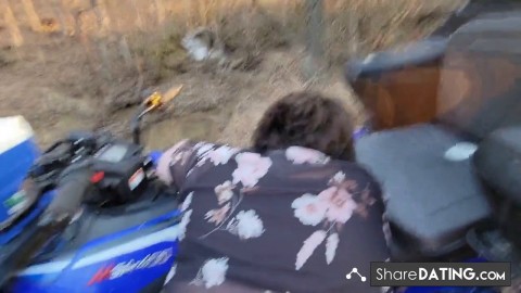 BBW Creampied in Public - Waterfall Adventure