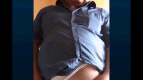 Fat Turkish Grandpa Strokes His Cock