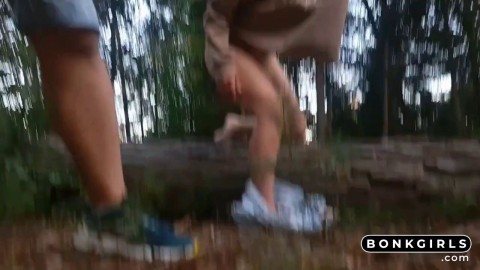 Redhead Cheats on Husband With Boss in the Forest