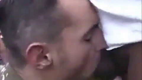 Bareback Interracial Outdoor Fuck with African Tops and White Bottom