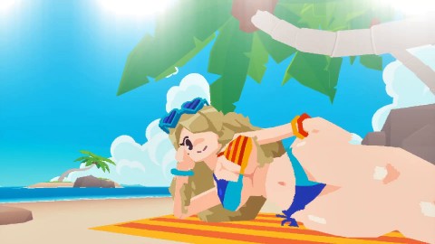 rough day? take a break (and jerk off) to a girl in the beach ambience asmr