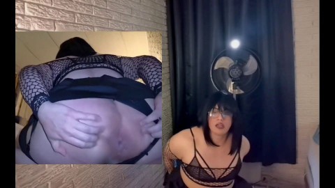 goth femboy flashing asshole www.xhamster