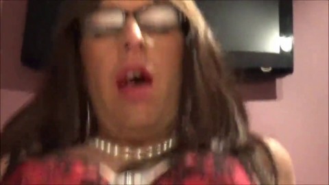 Sissy Crossdresser Rides Daddy's Dick