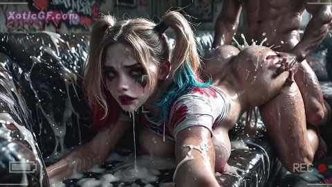 Harley Quinn Bathing In Sperm After Massive Creamy Loads (Ai) Wives Sucking Strangers