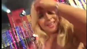 Guy Fucks Girl By The Stripper Pole As The Party Rages ready to fuck