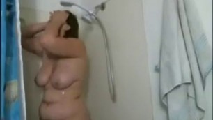 Busty Cumshotss with Showerhead on Cam Public Porn