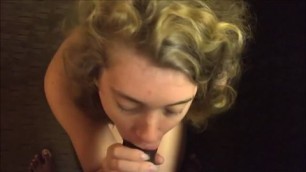 Vegan Hippie with natural tits and super booty Gets a Facial from Black Cock