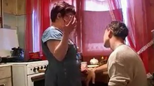 Amateur porn with my aunt on kitchen