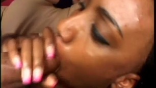 A Teen sensual Ebony babe gets a facial
