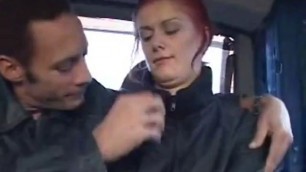 Dirty whore Jennie gets picked up outdoors for sex in car