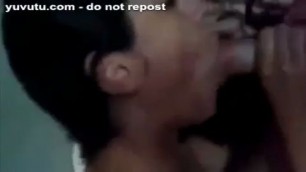 Amazing blowjob to my cousin Bites the head of his cock