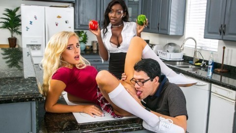 Hot Girls Naomi Woods and Osa Lovely in Nanny Adventures